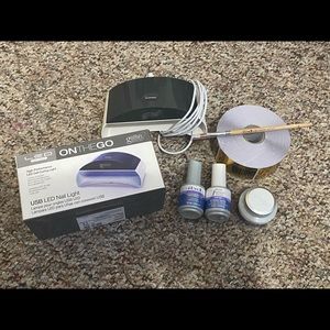 GELISH LED LIGHT AND SUPPLIES